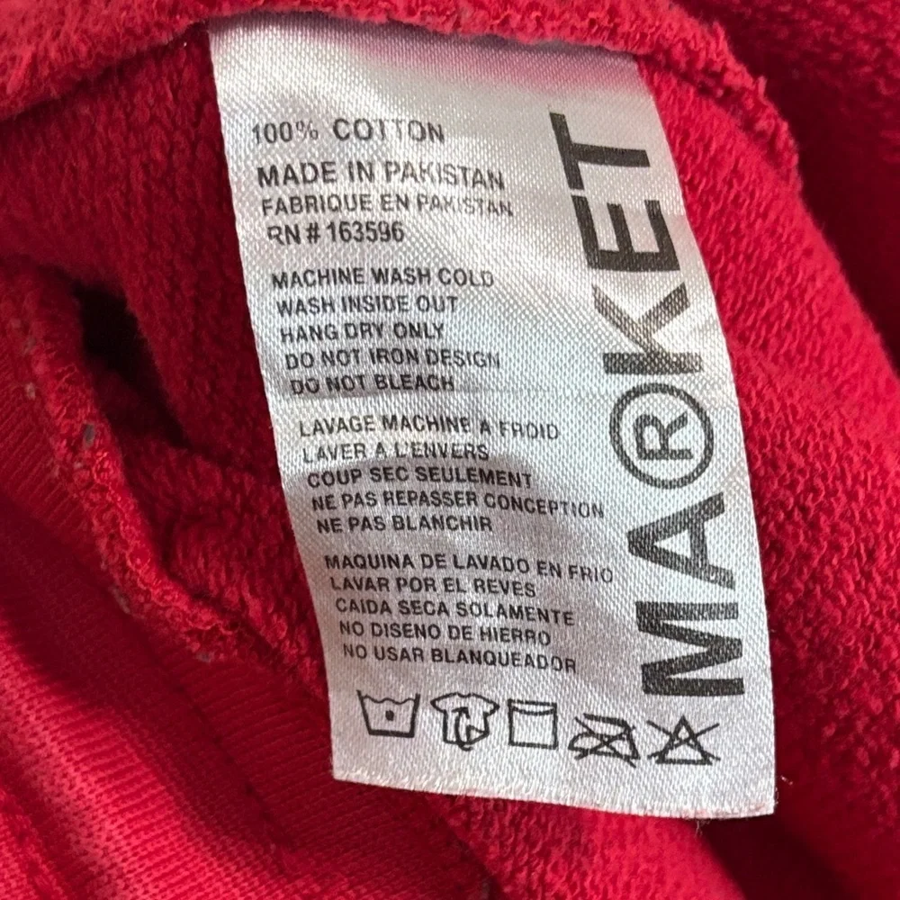 Market Monte Carlo Logo Jogger Sweatpants Red Size L Streetwear